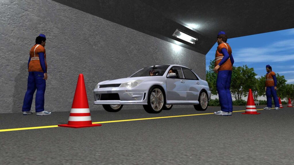 車両窃盗事件現場再現CG